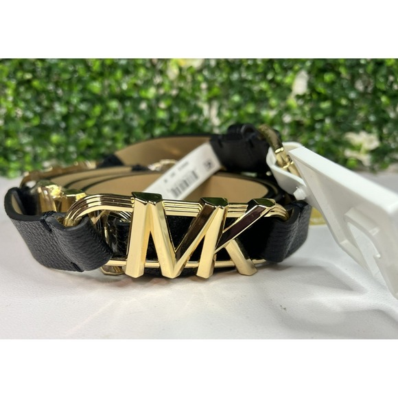 Michael Kors Accessories - Michael Kors Women's 25mm Logo Station Black Belt Size Medium - NEW